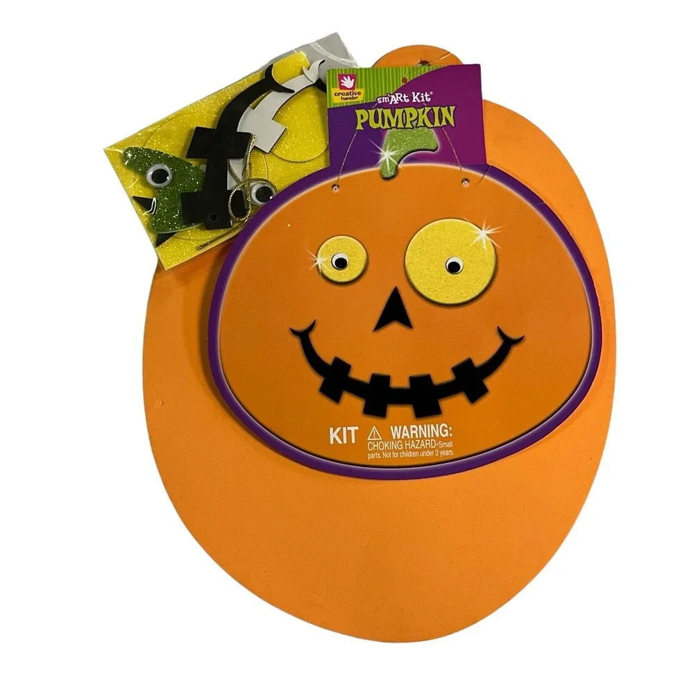 Vintage Fibre Craft Creative Hands smart Kit Make a Pumpkin Ghost 2007 NOS